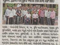 બં.અ. કૃષિ મહાવિદ્યાલય, આણંદ કૃષિ યુનિ. દ્વારા સજીવ ખેતી તાલીમ યોજાઈ