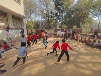 play with school students